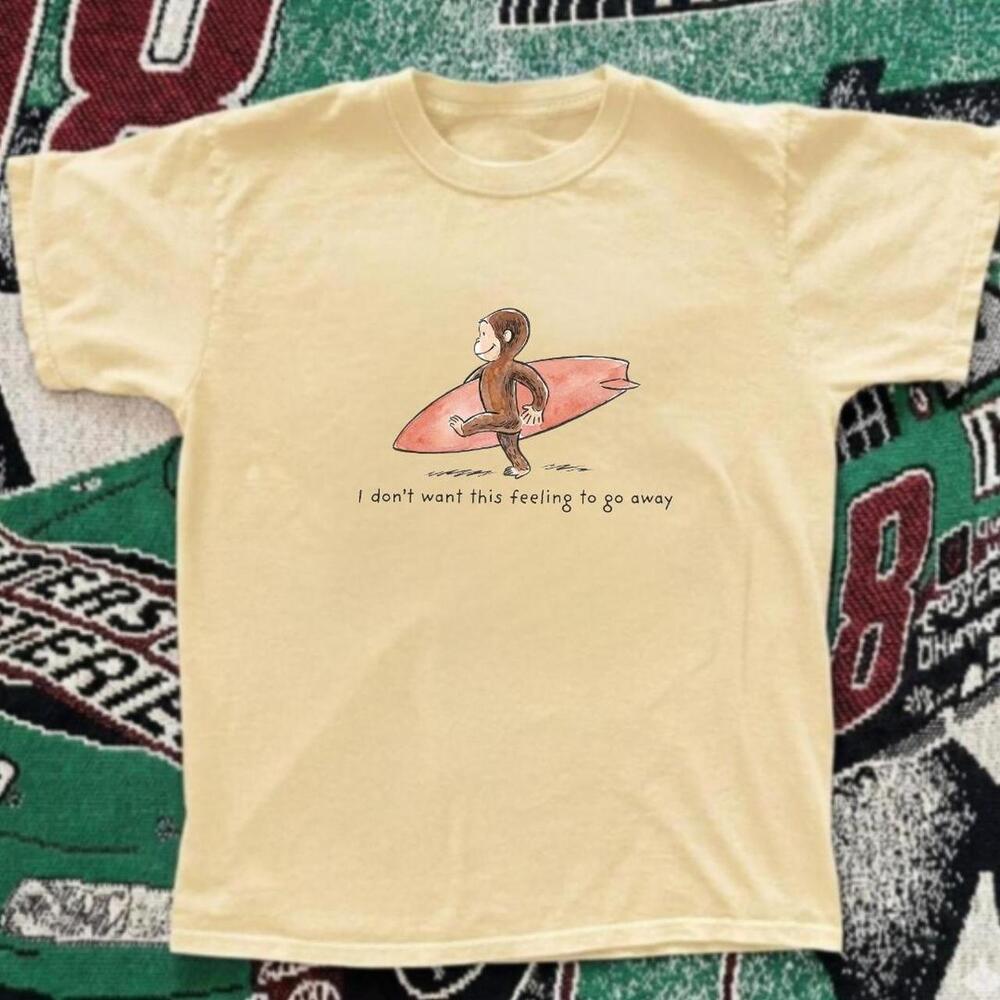 Gildan Yellow T Shirt Curious George Yellow Tee